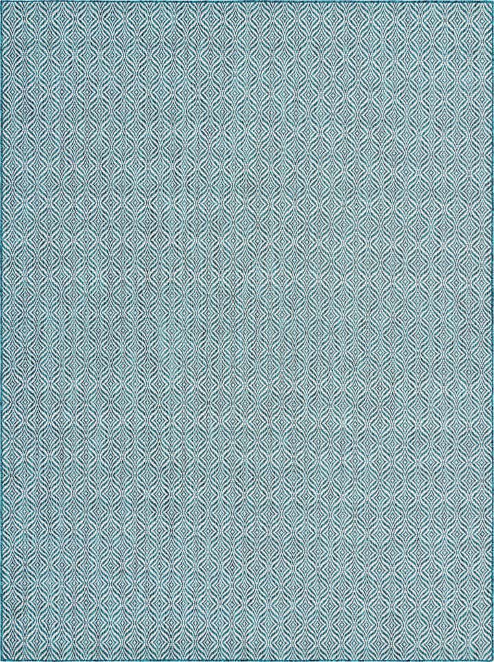 9' x 12' 2 Easy-Clean Lattice Indoor / Outdoor Rug