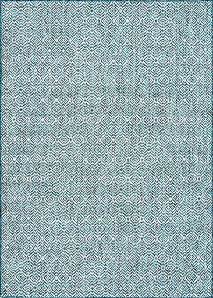 7' x 10' Easy-Clean Lattice Indoor / Outdoor Rug