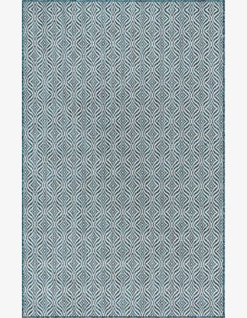 5' 3 x 8' Easy-Clean Lattice Indoor / Outdoor Rug