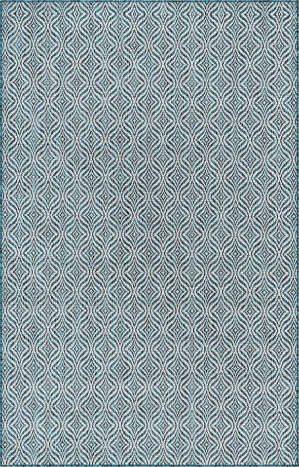 Detail image of 5' 3 x 8' Easy-Clean Lattice Indoor / Outdoor Rug