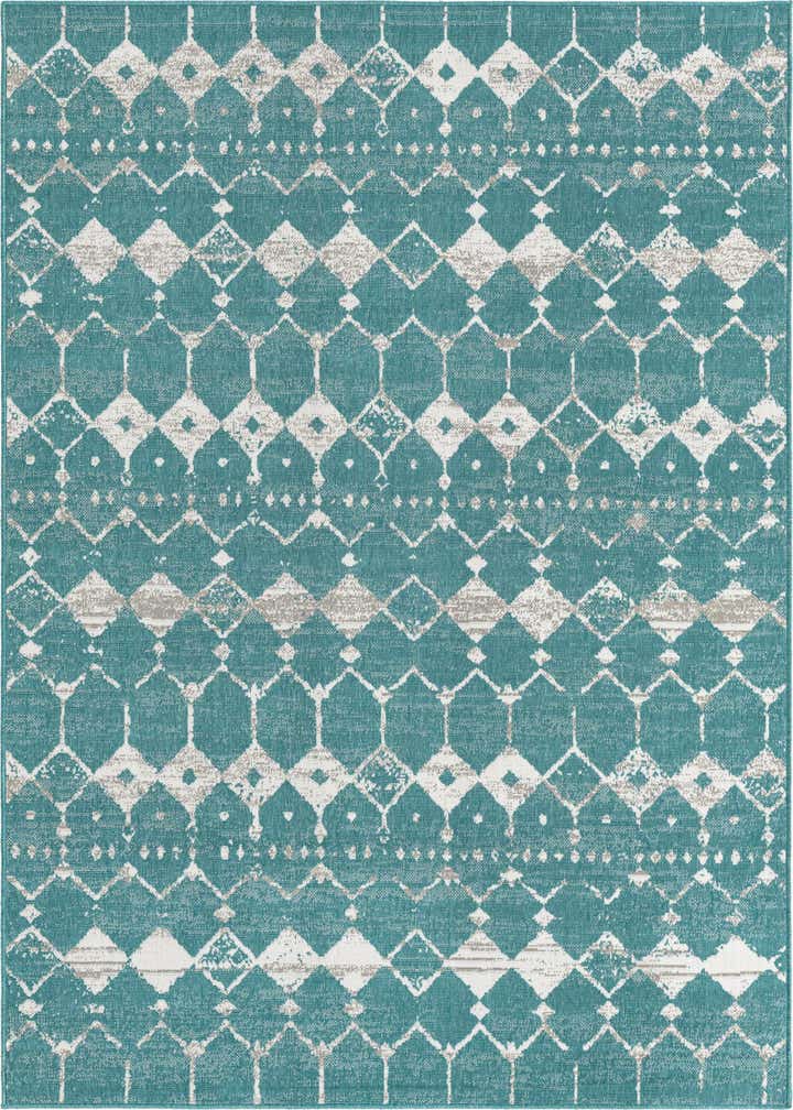 6' x 9' Easy-Clean Lattice Indoor / Outdoor Rug