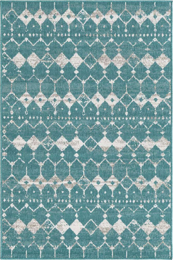 120cm x 185cm Easy-Clean Lattice Indoor / Outdoor Rug