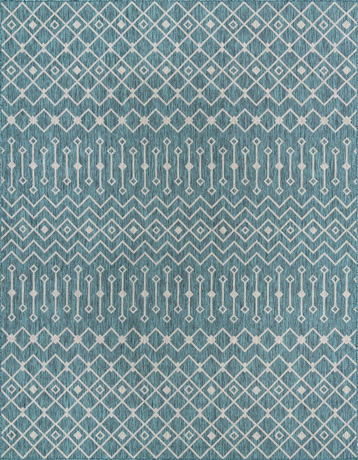 Detail image of 10' x 14' Easy-Clean Lattice Indoor / Outdoor Rug