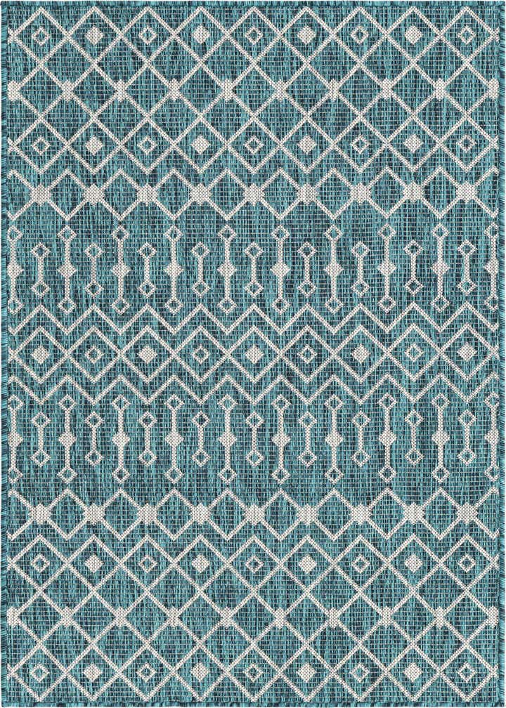 3' x 5' 3 Easy-Clean Lattice Indoor / Outdoor Rug