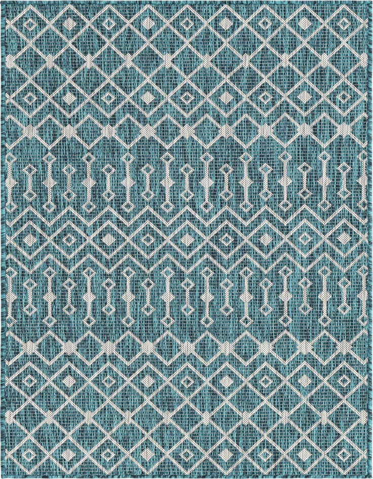 Detail image of 3' x 5' 3 Easy-Clean Lattice Indoor / Outdoor Rug