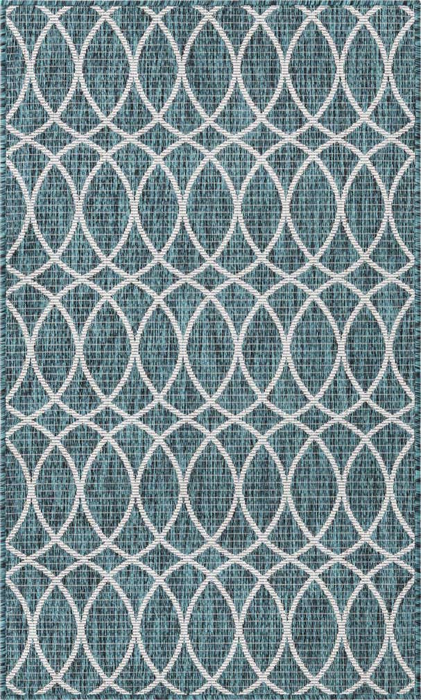 90cm x 160cm Easy-Clean Lattice Indoor / Outdoor Rug
