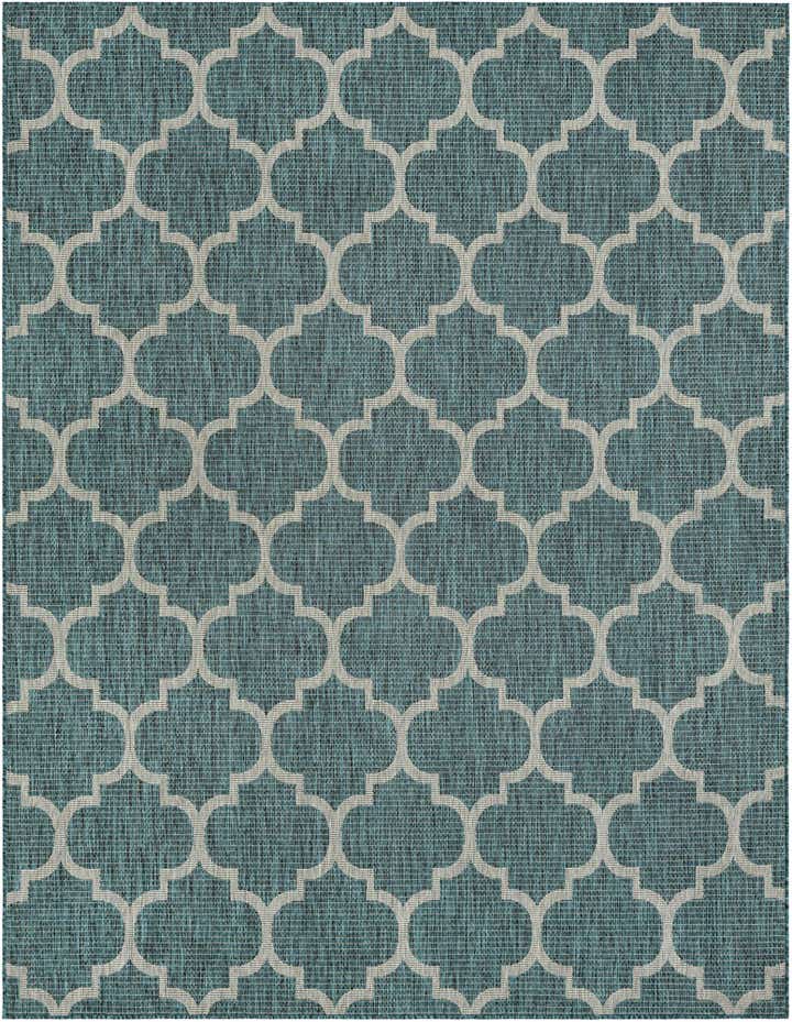 7' 10 x 10' Easy-Clean Lattice Indoor / Outdoor Rug