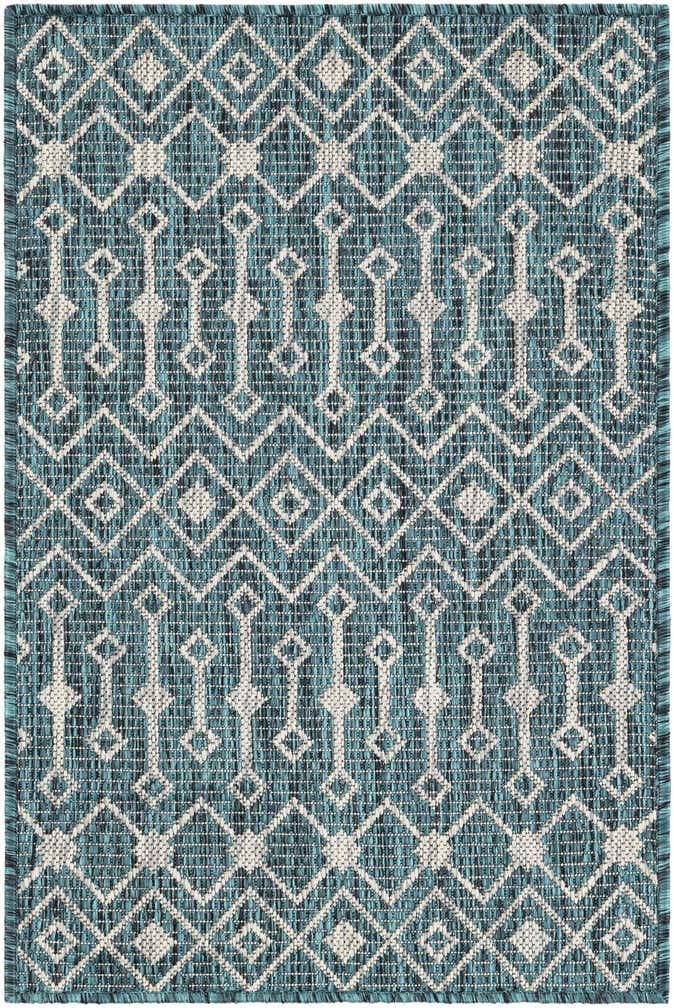 2' x 3' Easy-Clean Lattice Indoor / Outdoor Rug