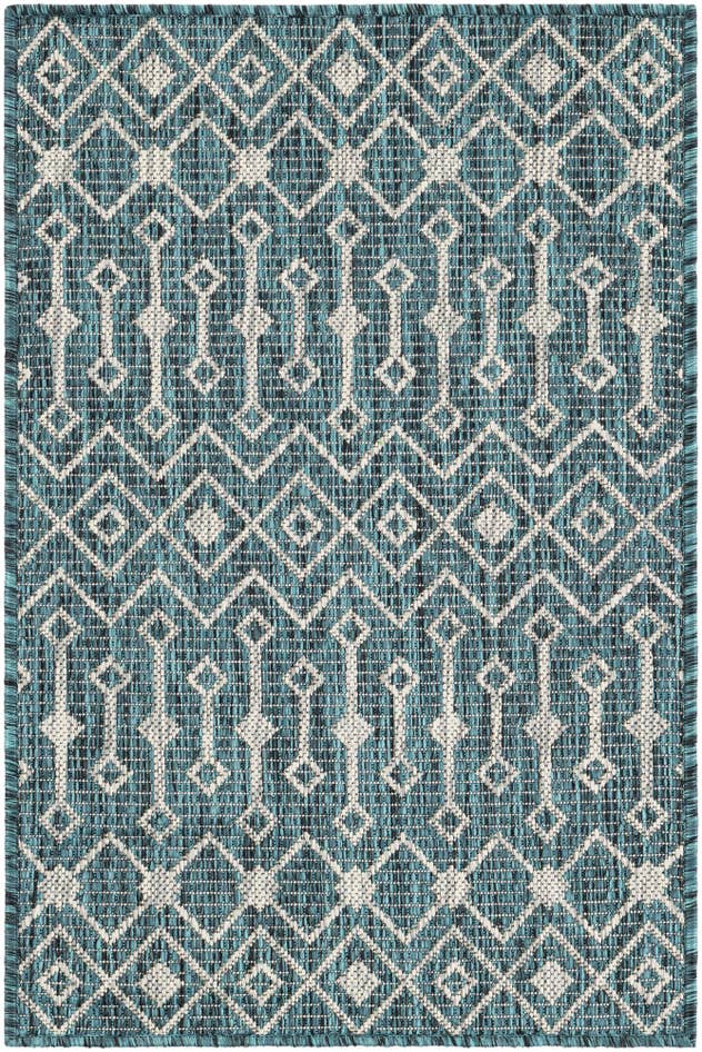 Detail image of 2' x 3' Easy-Clean Lattice Indoor / Outdoor Rug