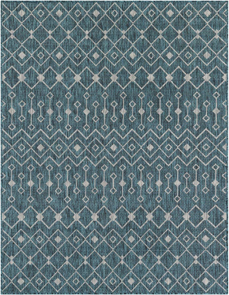 Detail image of 5' 3 x 7' Easy-Clean Lattice Indoor / Outdoor Rug