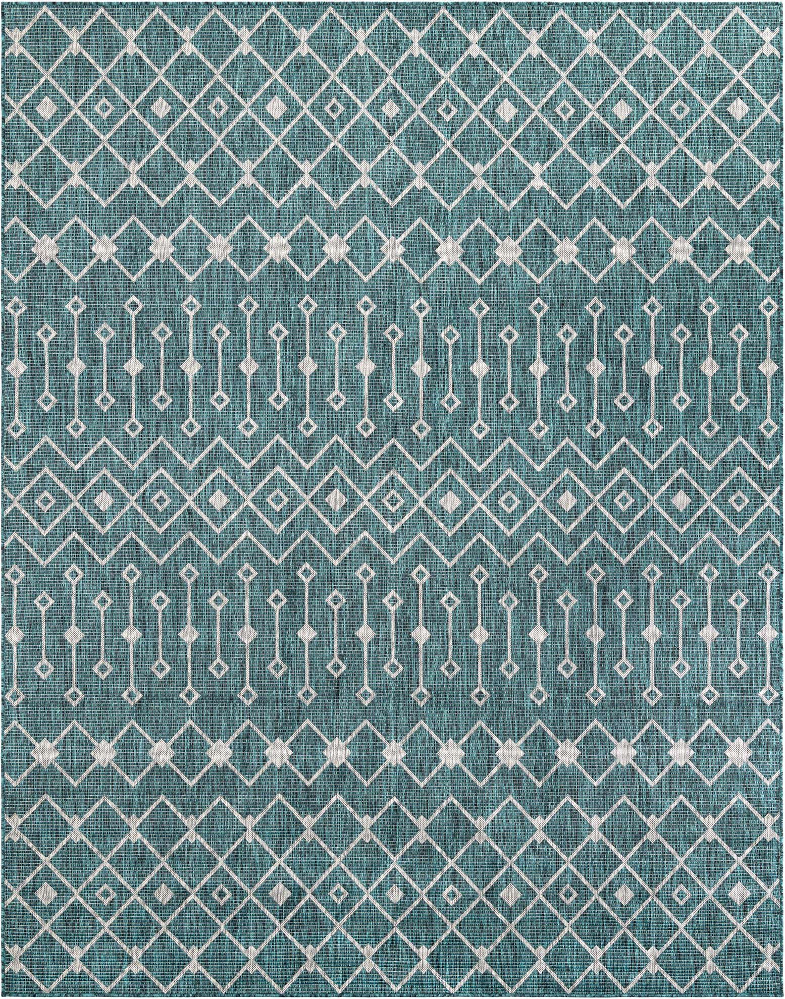 7' 10 x 10' Easy-Clean Lattice Indoor / Outdoor Rug