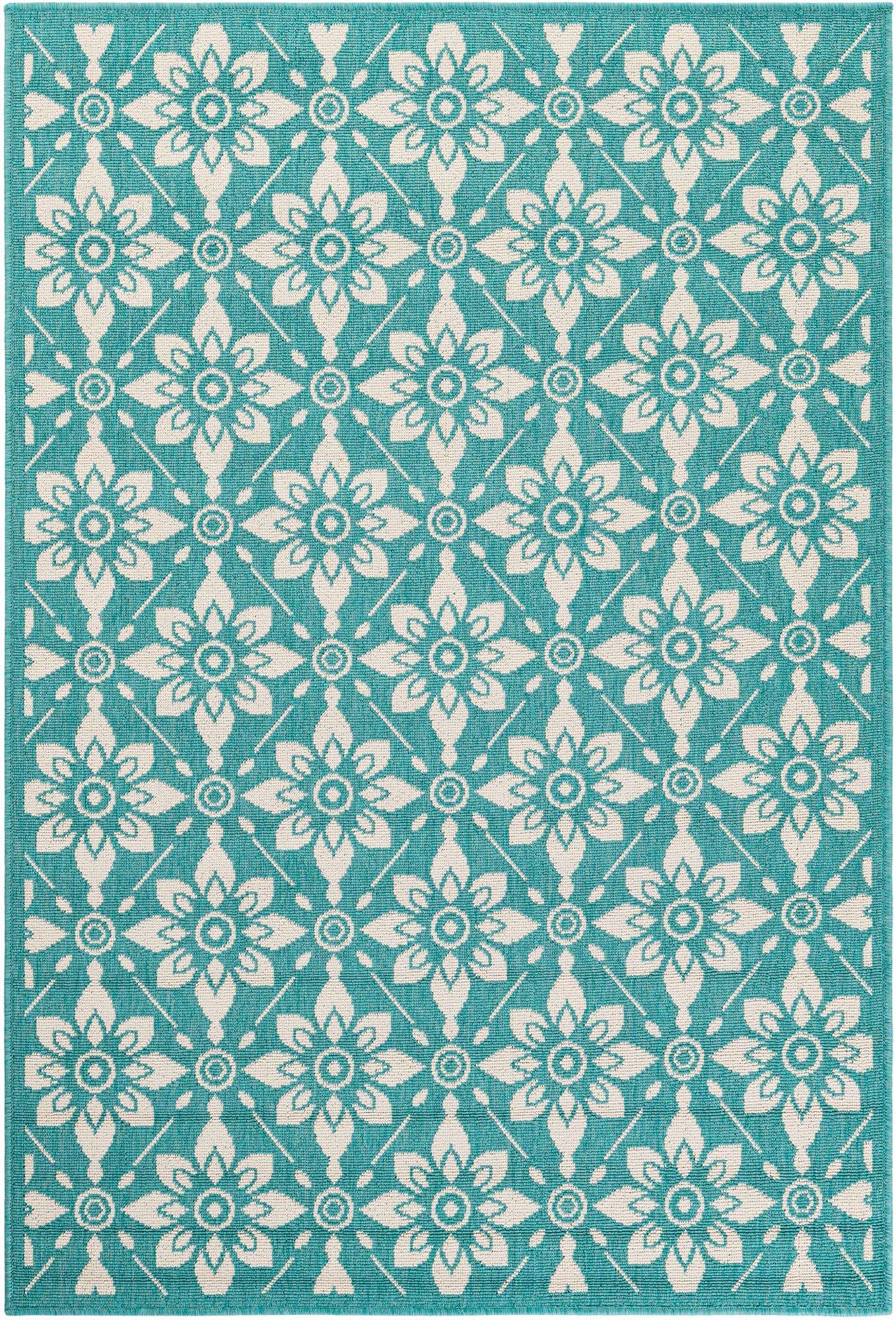 4' x 6' Easy-Clean Lattice Indoor / Outdoor Rug