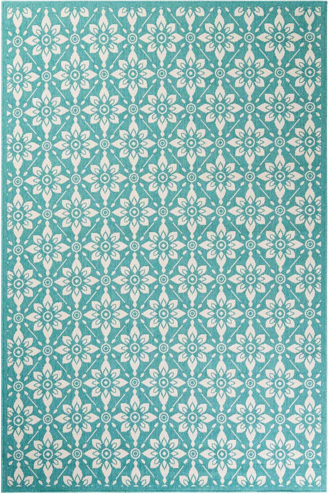 6' x 9' Easy-Clean Lattice Indoor / Outdoor Rug