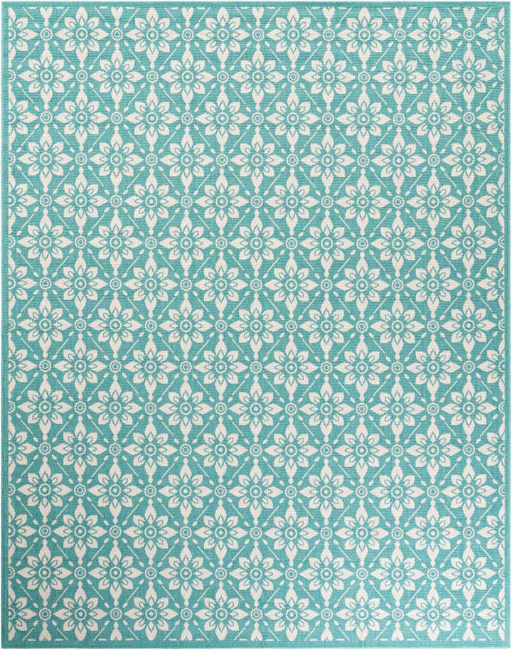 7' 10 x 10' Easy-Clean Lattice Indoor / Outdoor Rug