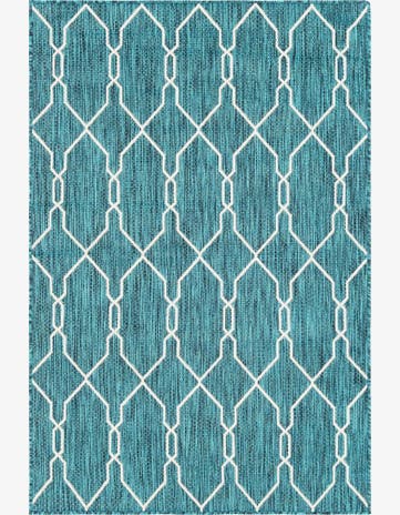 4' x 6' Easy-Clean Lattice Indoor / Outdoor Rug