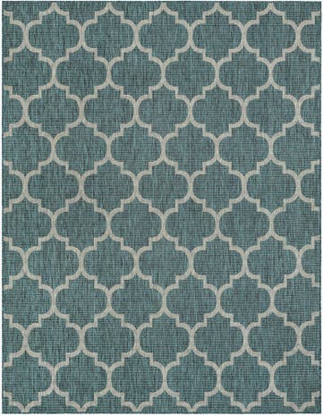 7' 10 x 10' Easy-Clean Lattice Indoor / Outdoor Rug