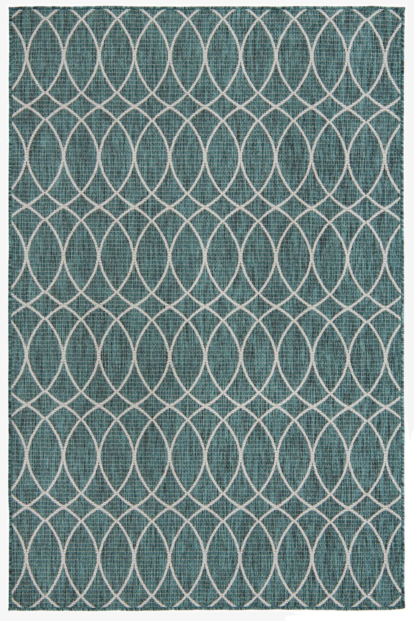 5' 3 x 7' 10 Washable Lattice Indoor / Outdoor Rug
