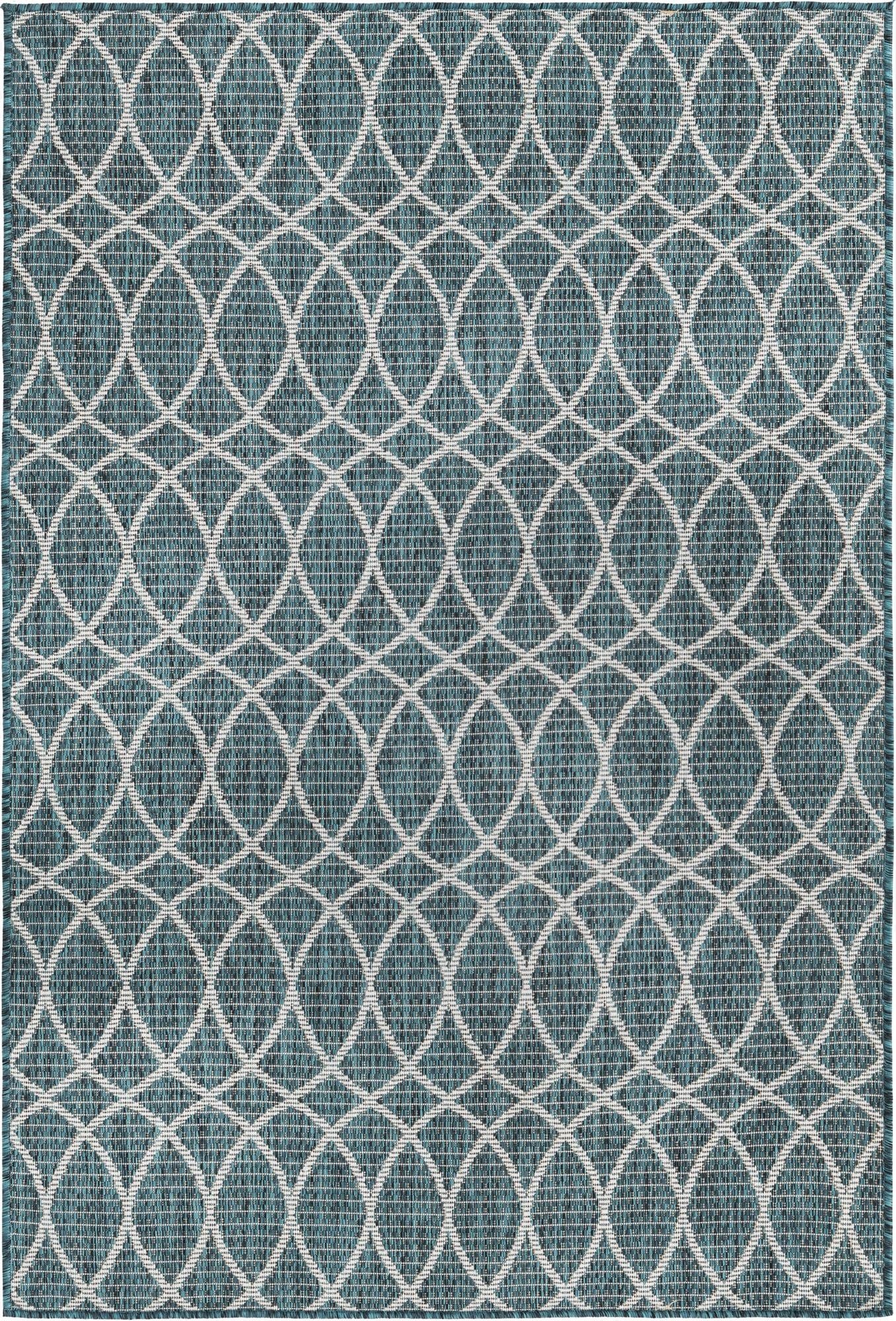 4' x 6' Washable Lattice Indoor / Outdoor Rug