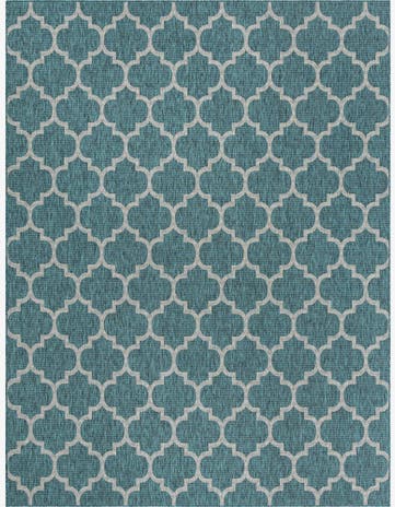 10' x 13' Easy-Clean Lattice Indoor / Outdoor Rug