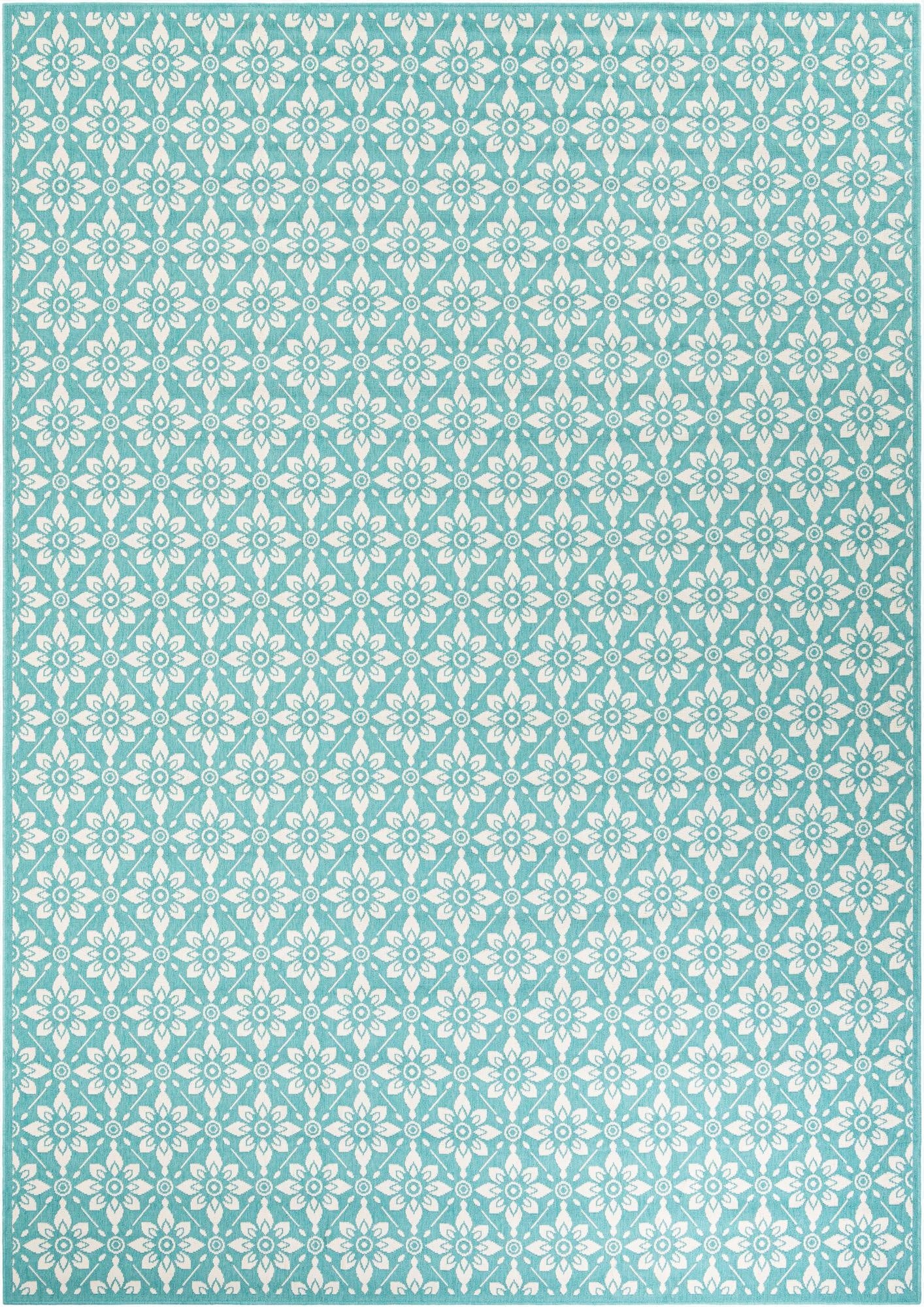 10' x 14' Washable Lattice Indoor / Outdoor Rug