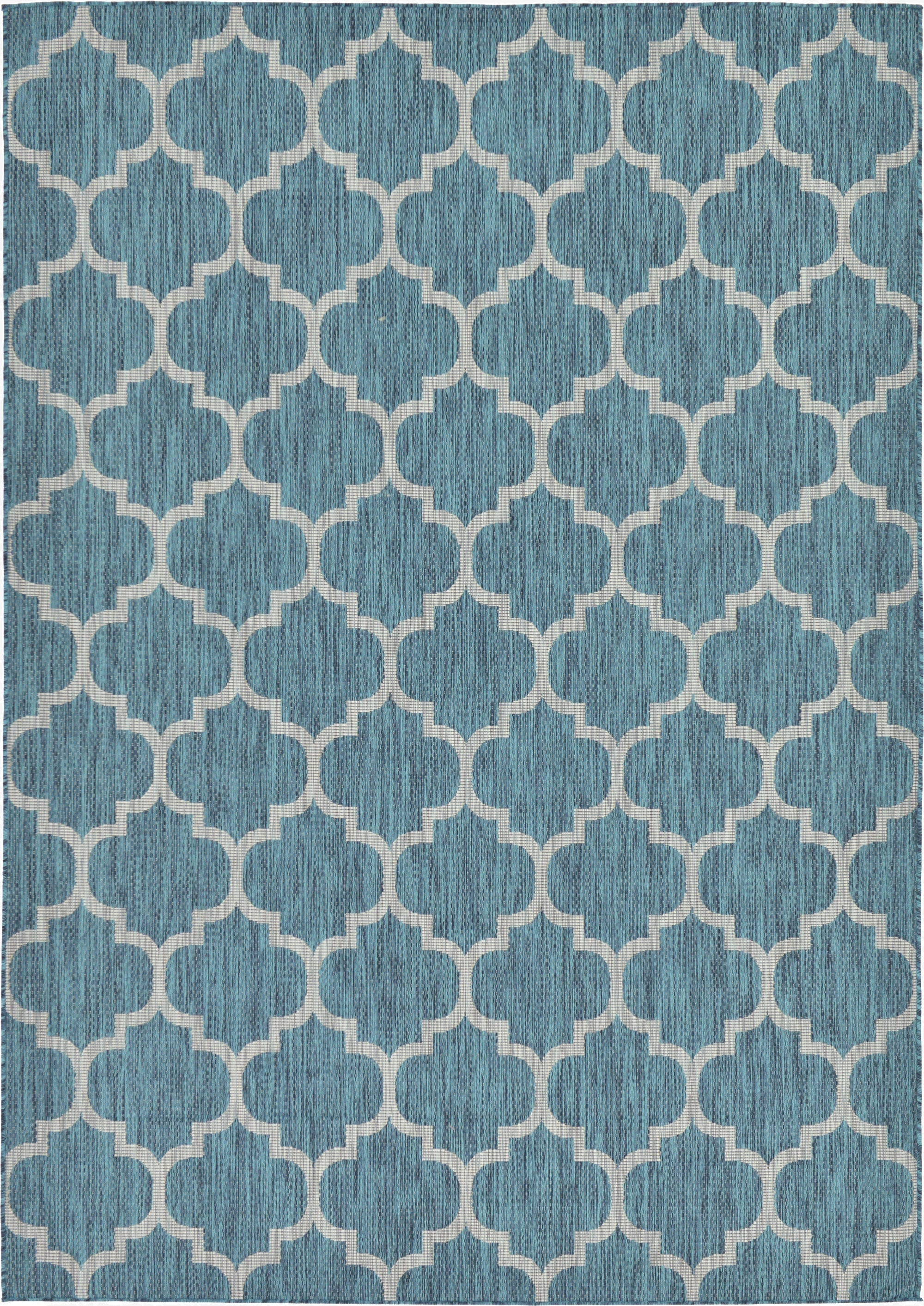 7' x 10' Washable Lattice Indoor / Outdoor Rug