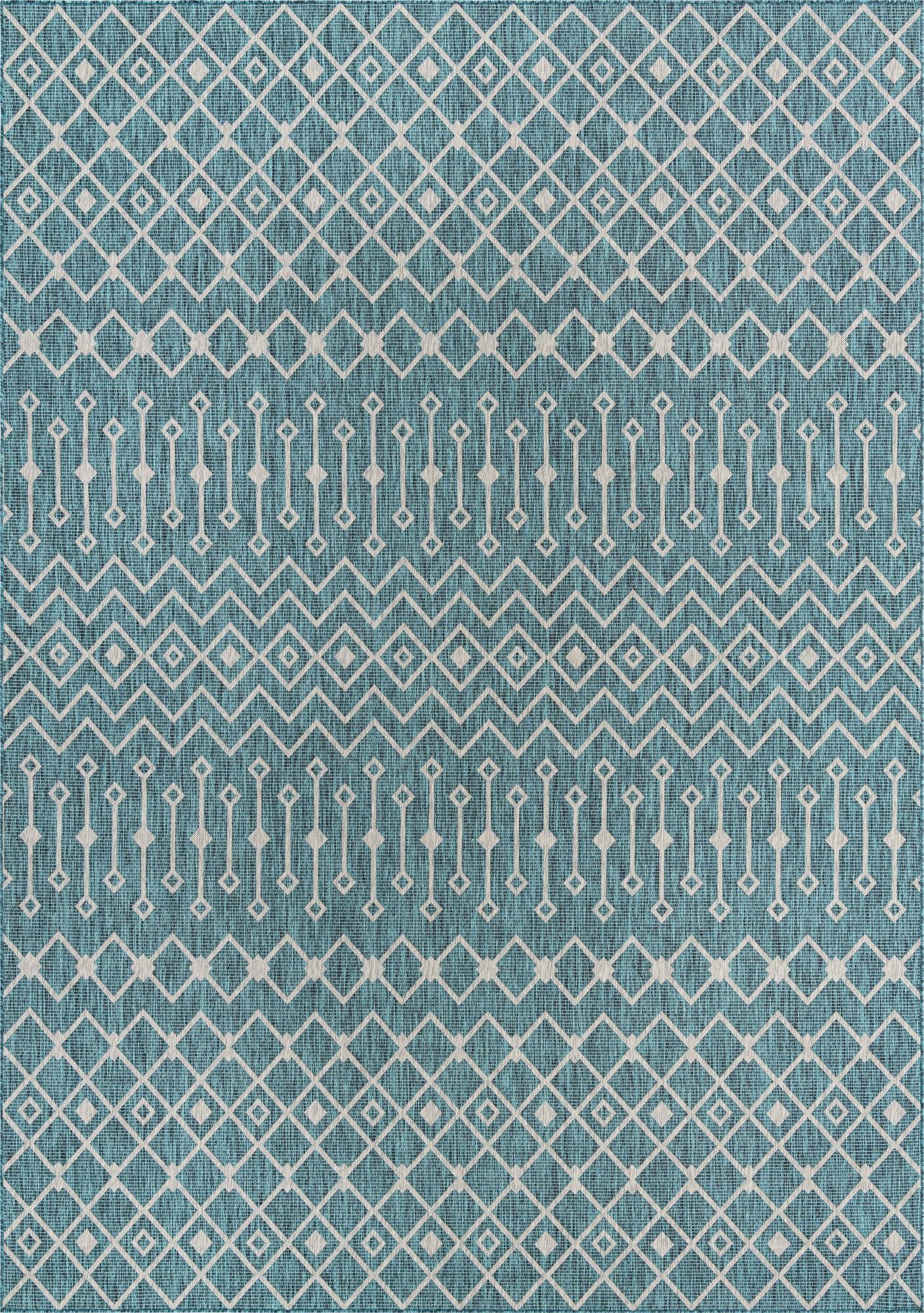 10' x 14' Washable Lattice Indoor / Outdoor Rug