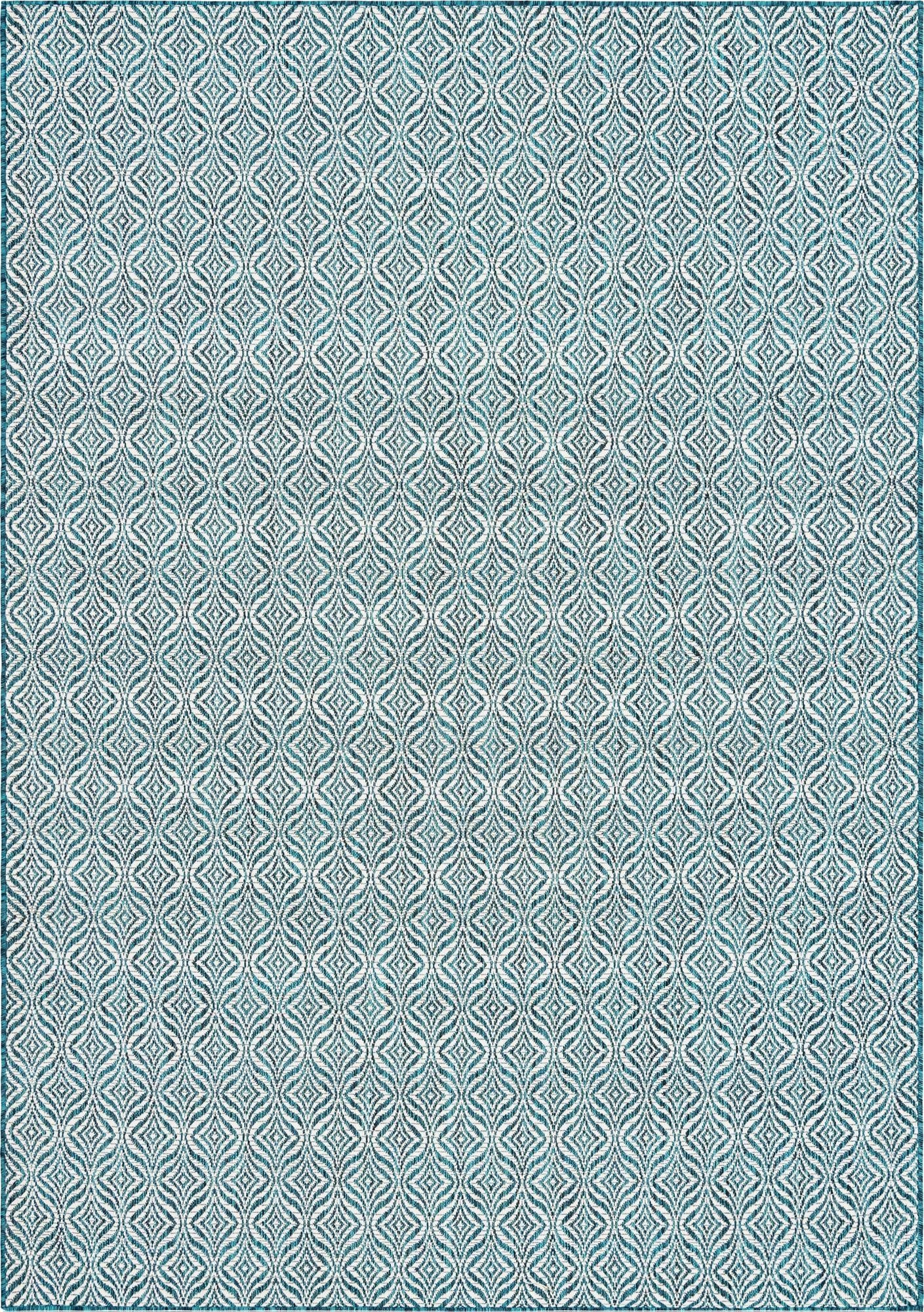 7' x 10' Easy-Clean Lattice Indoor / Outdoor Rug
