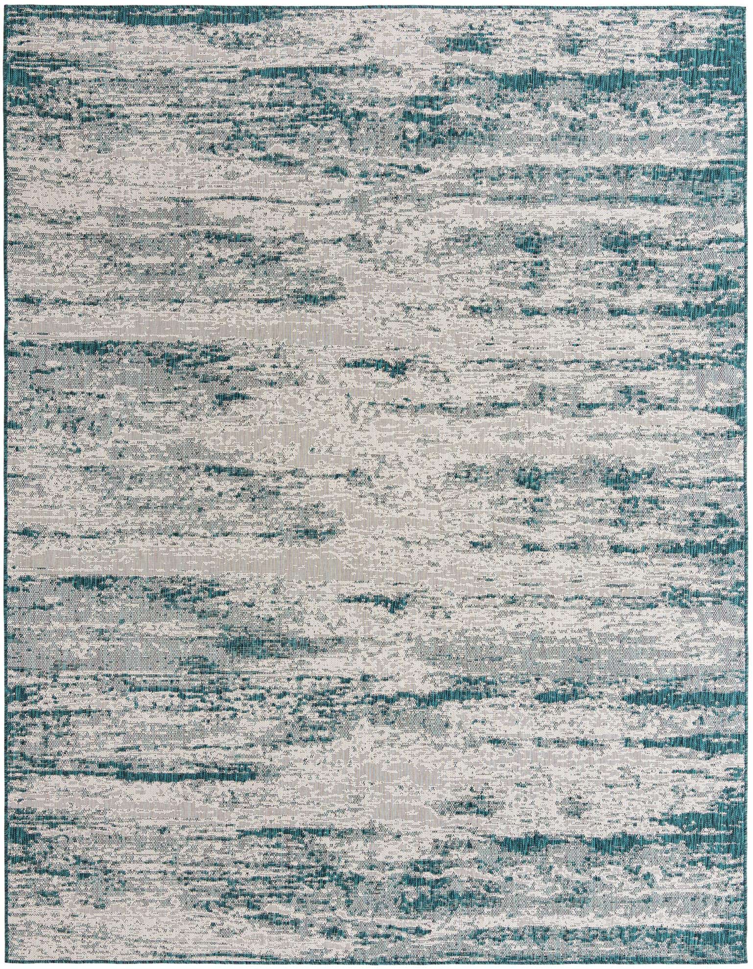 9' x 12' Easy-Clean Modern Indoor / Outdoor Rug