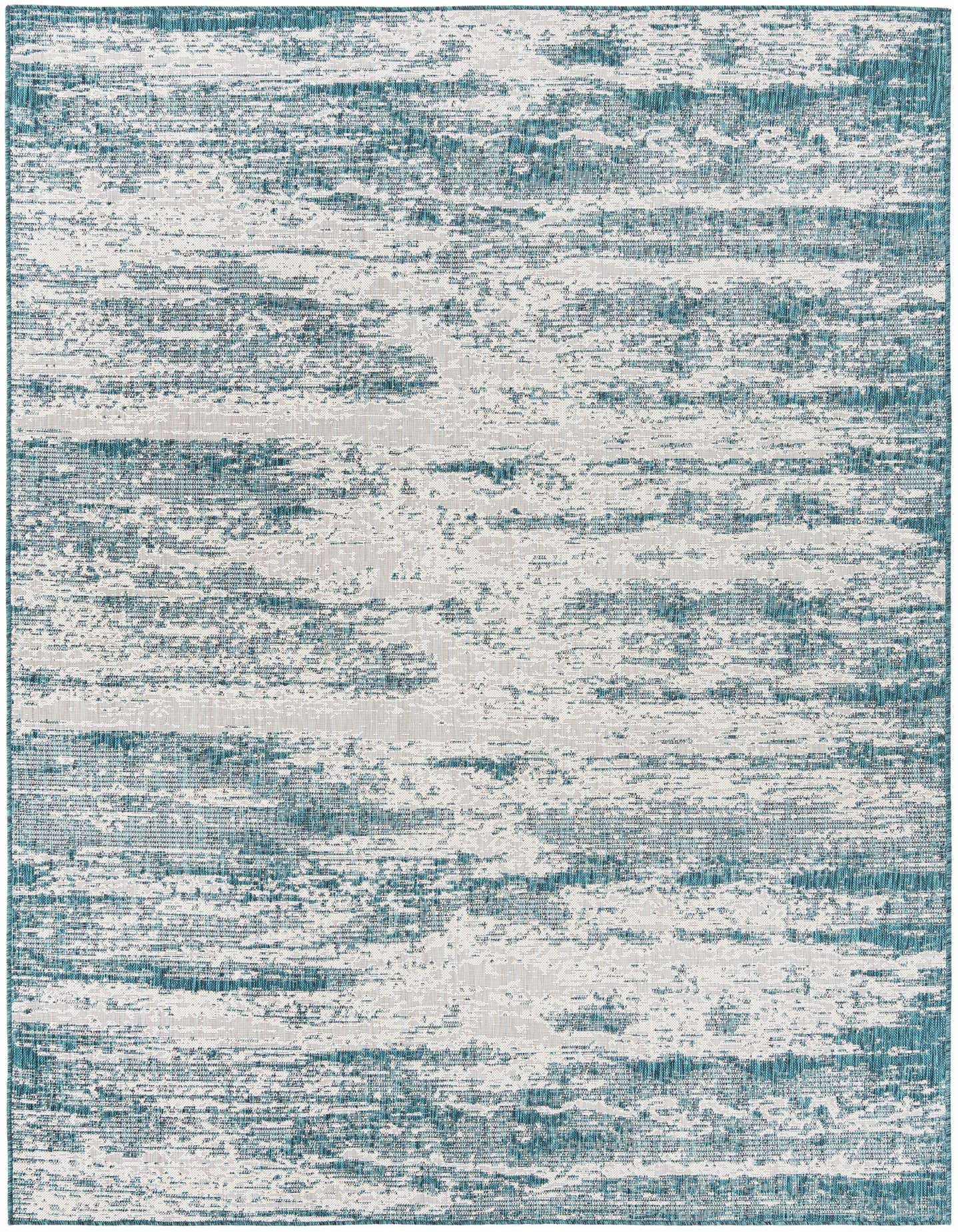 7' 10 x 11' Easy-Clean Modern Indoor / Outdoor Rug