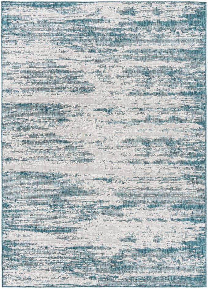 Detail image of 7' 10 x 11' Easy-Clean Modern Indoor / Outdoor Rug
