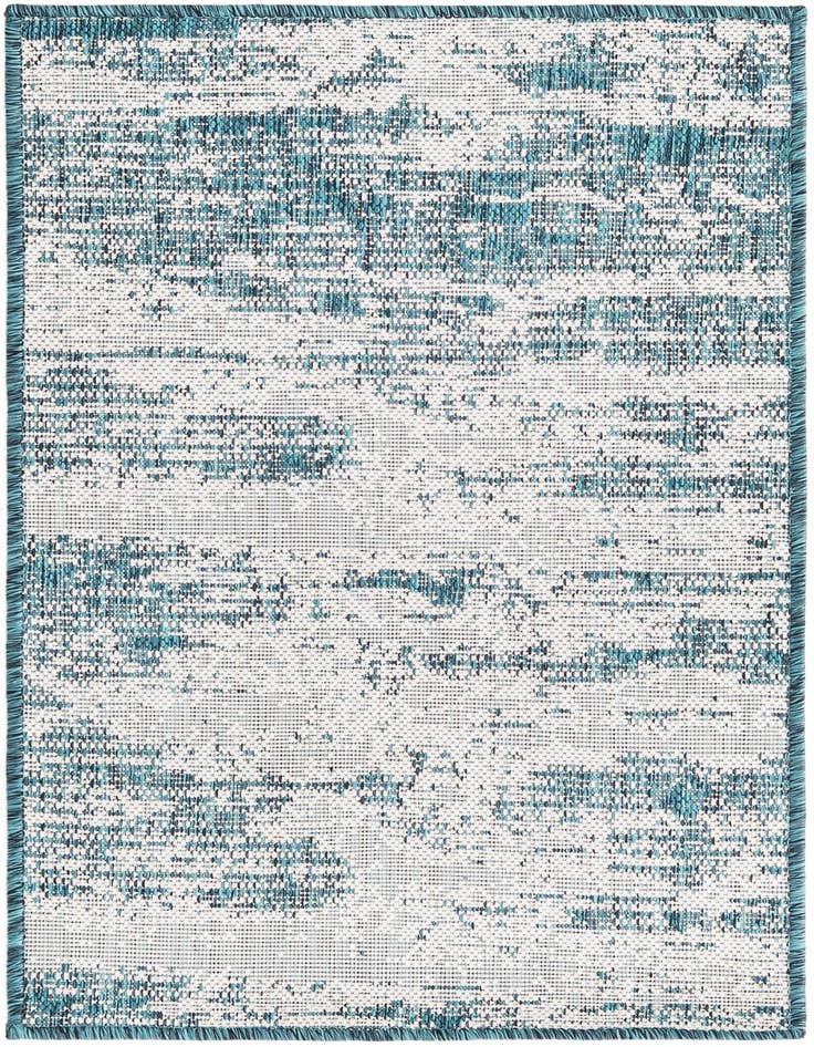 Detail image of 2' x 3' Easy-Clean Modern Indoor / Outdoor Rug