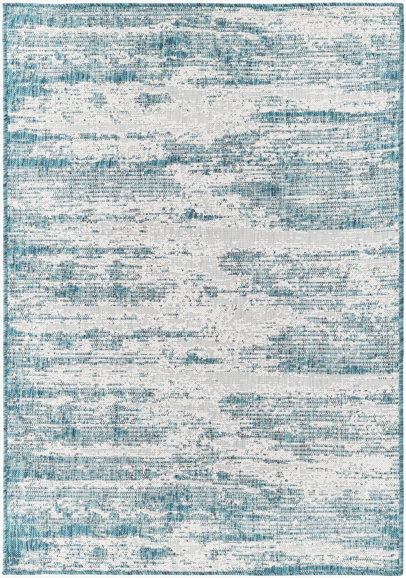 Primary image 4' x 6'  Washable Modern Indoor / Outdoor Rug