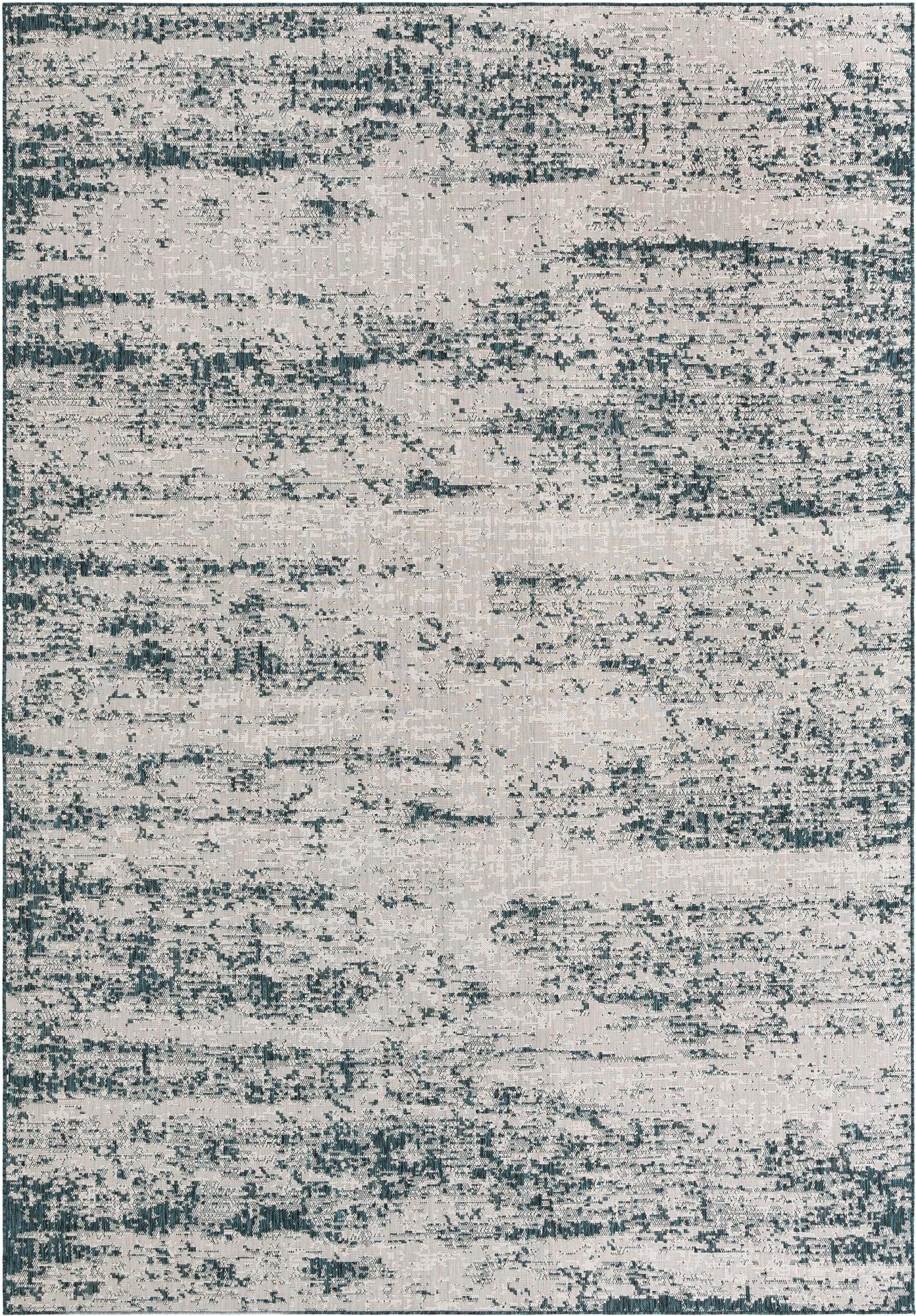 Primary image 10' x 14'  Washable Modern Indoor / Outdoor Rug