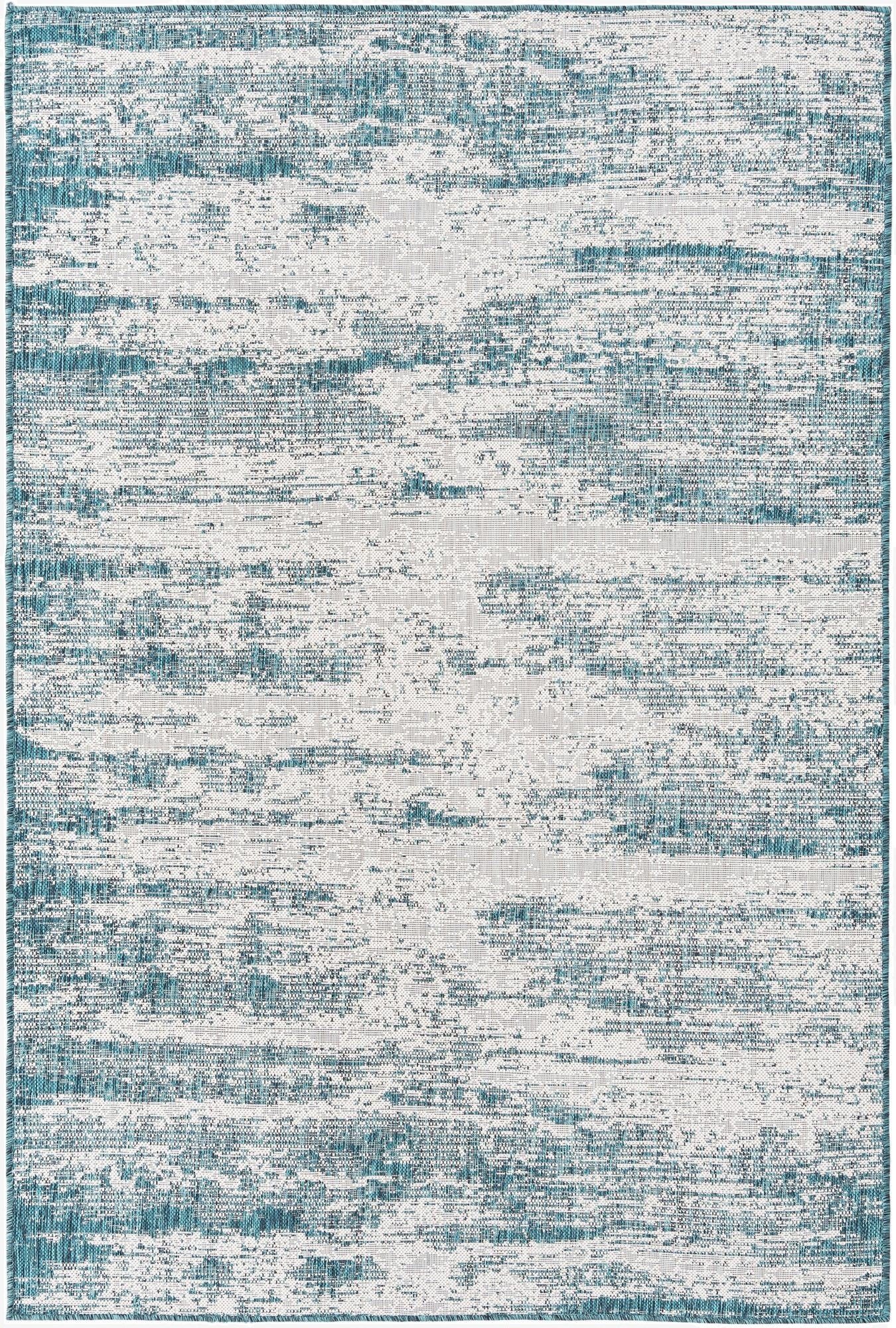 5' 3 x 8'  Washable Modern Indoor / Outdoor Rug
