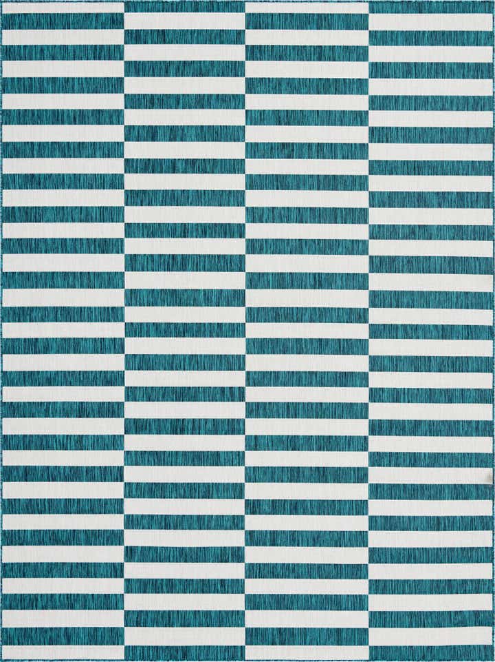 9' x 12' Easy-Clean Ribbon Indoor / Outdoor Rug