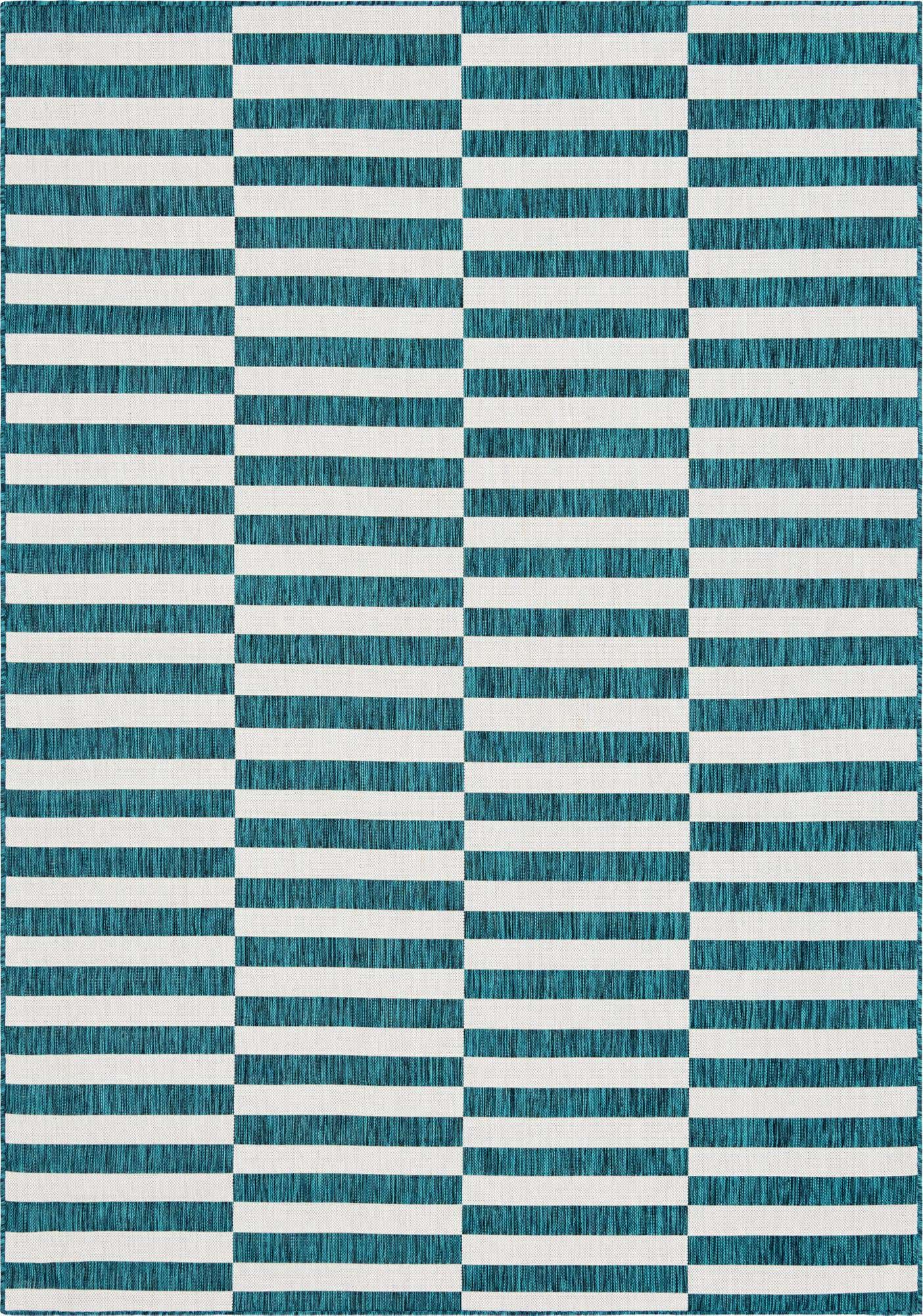 7' x 10' Easy-Clean Ribbon Indoor / Outdoor Rug