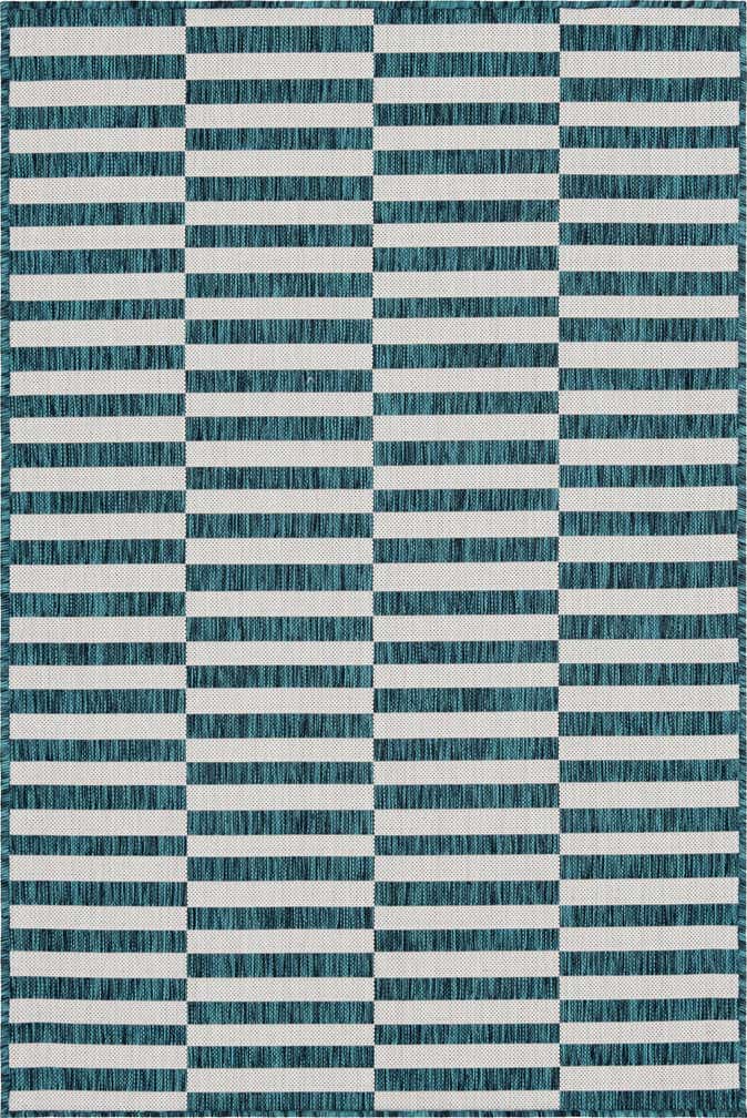 4' x 6' Easy-Clean Ribbon Indoor / Outdoor Rug