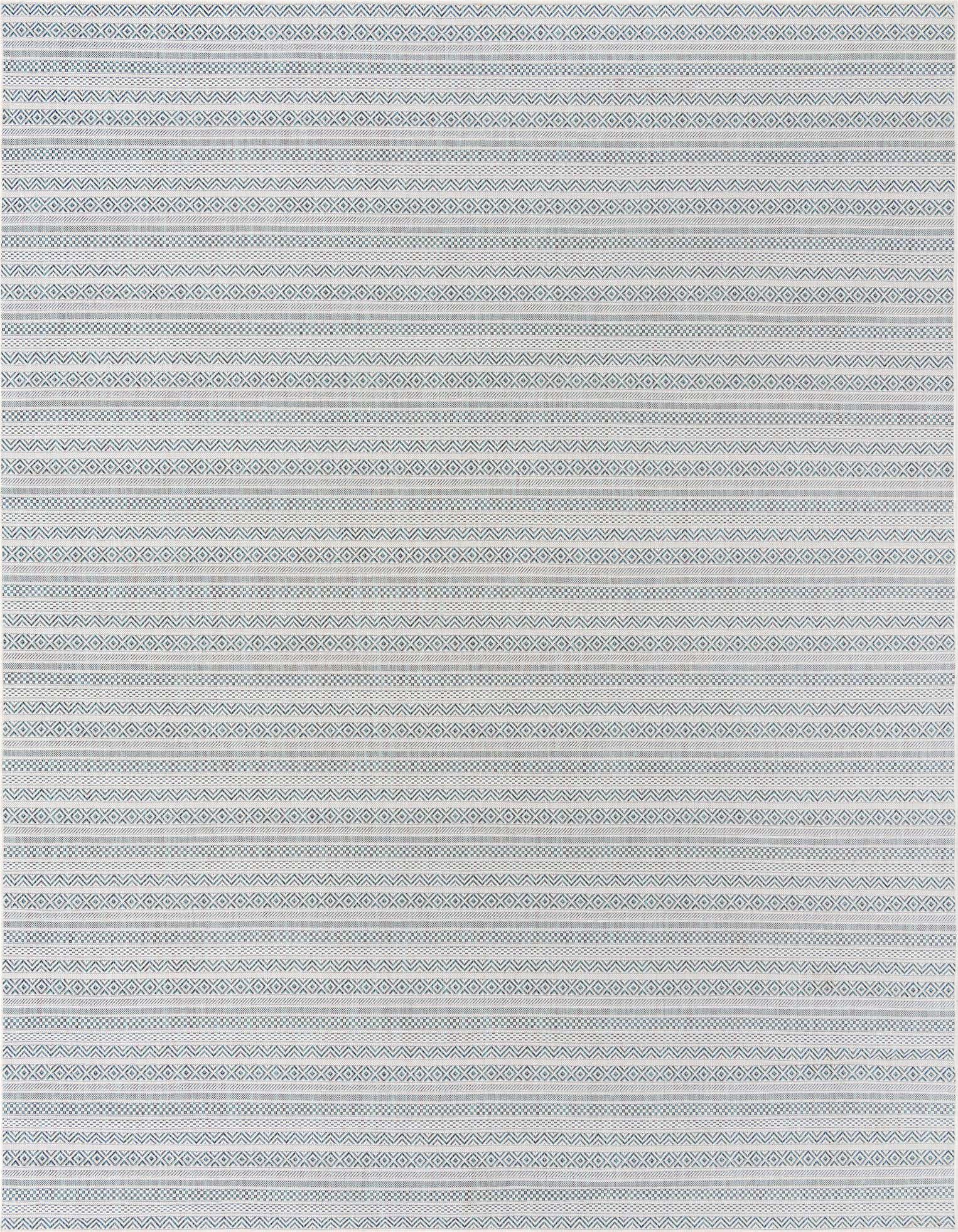 10' x 13' Easy-Clean Ribbon Indoor / Outdoor Rug