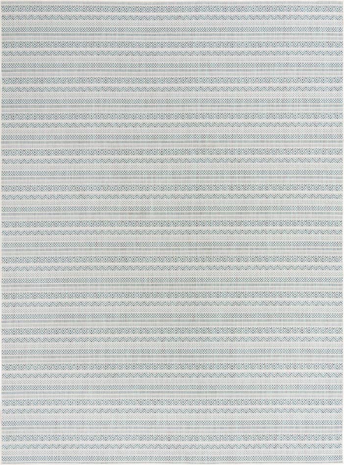 Detail image of 9' x 12' Easy-Clean Ribbon Indoor / Outdoor Rug
