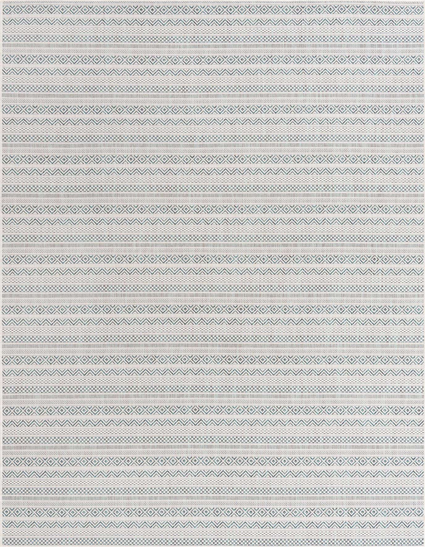 7' x 10' Easy-Clean Ribbon Indoor / Outdoor Rug