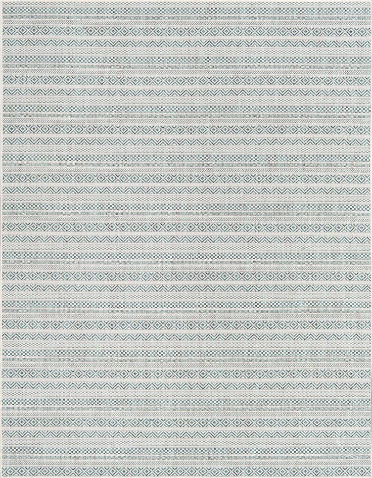 Detail image of 6' x 9' Easy-Clean Ribbon Indoor / Outdoor Rug