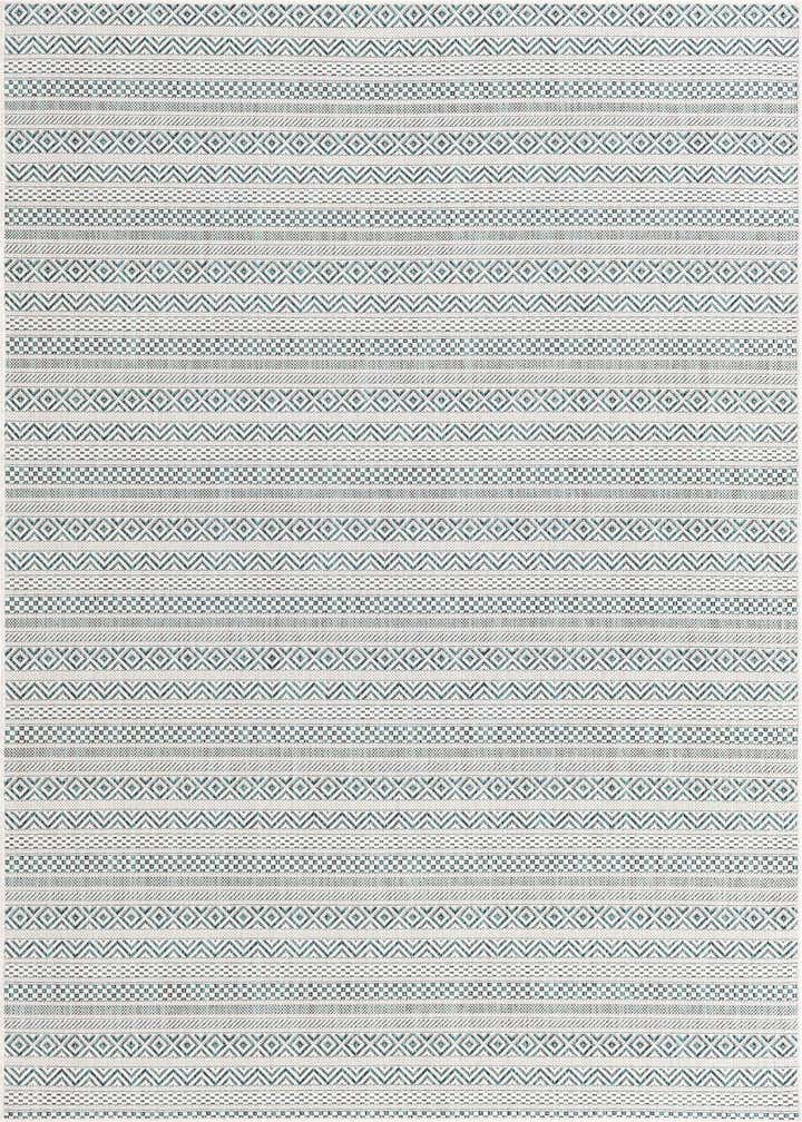 5' 3 x 8' Easy-Clean Ribbon Indoor / Outdoor Rug
