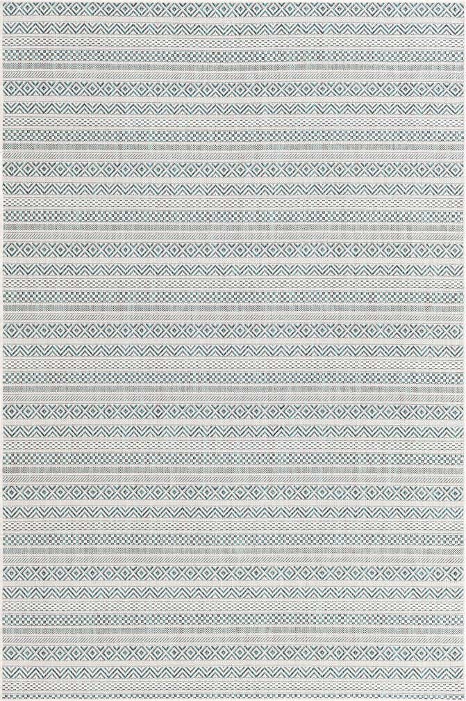 5' 3 x 8' Easy-Clean Ribbon Indoor / Outdoor Rug