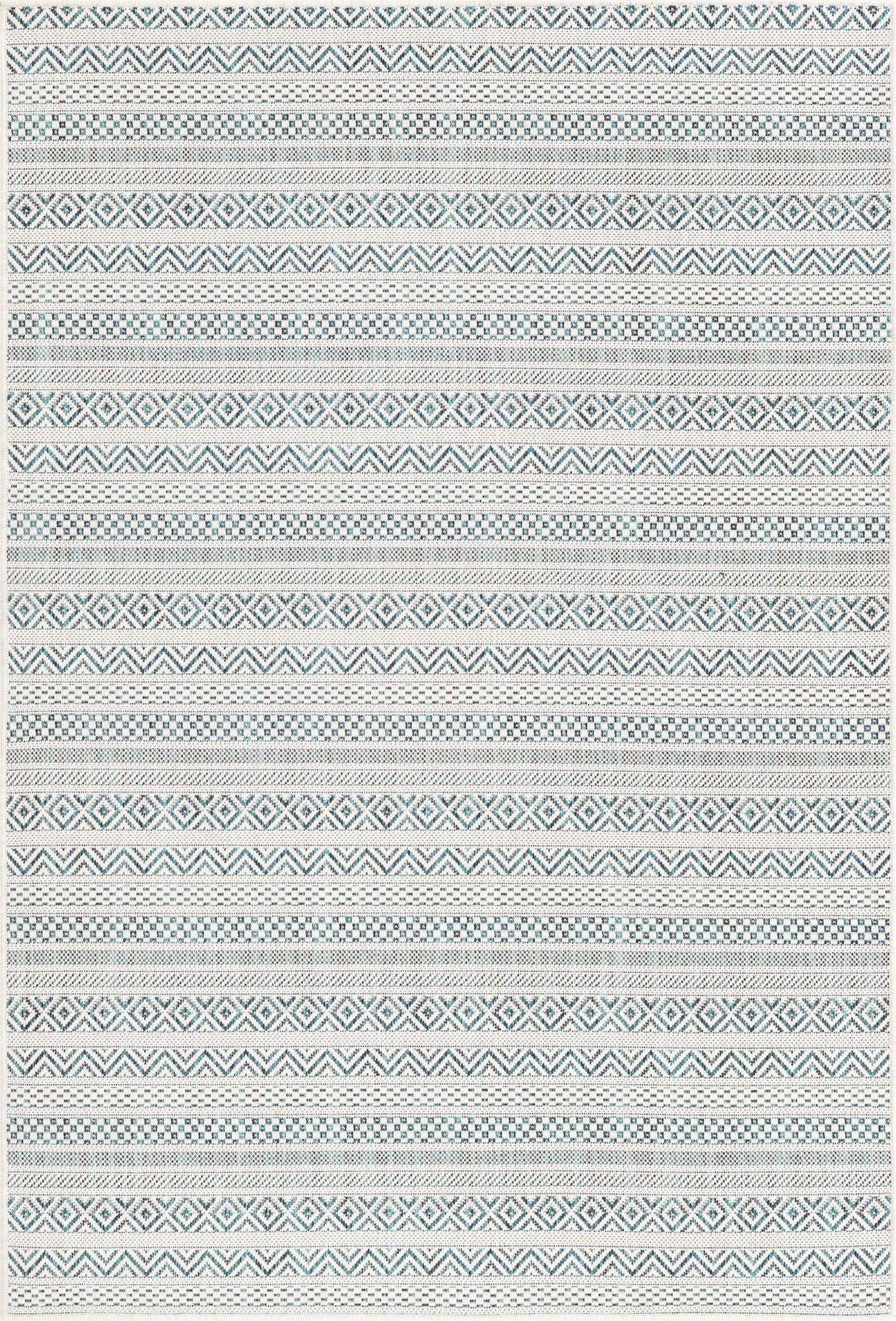 4' x 6' Washable Ribbon Indoor / Outdoor Rug
