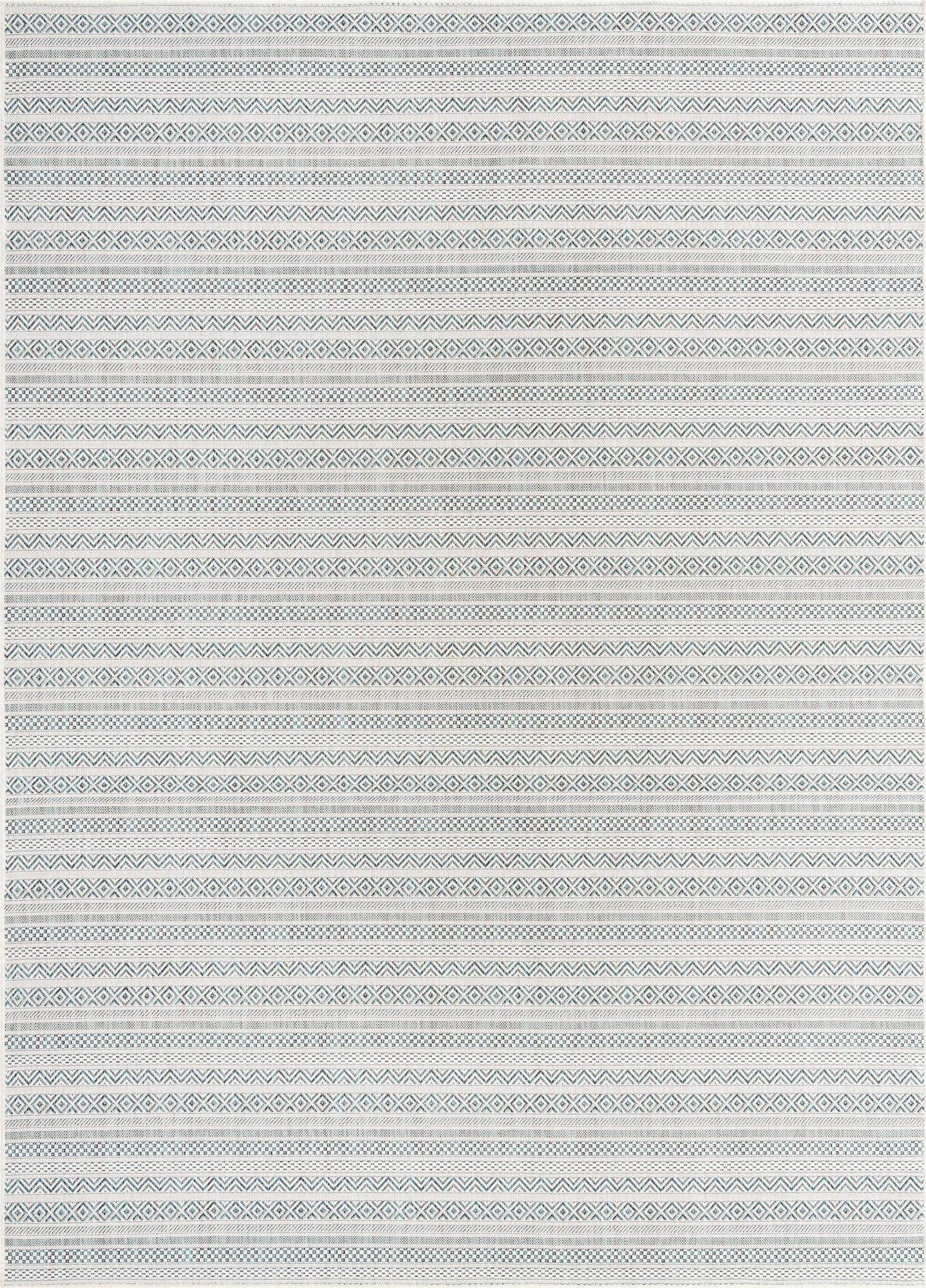 Primary image  7' 10 x 11'  Washable Ribbon Indoor / Outdoor Rug