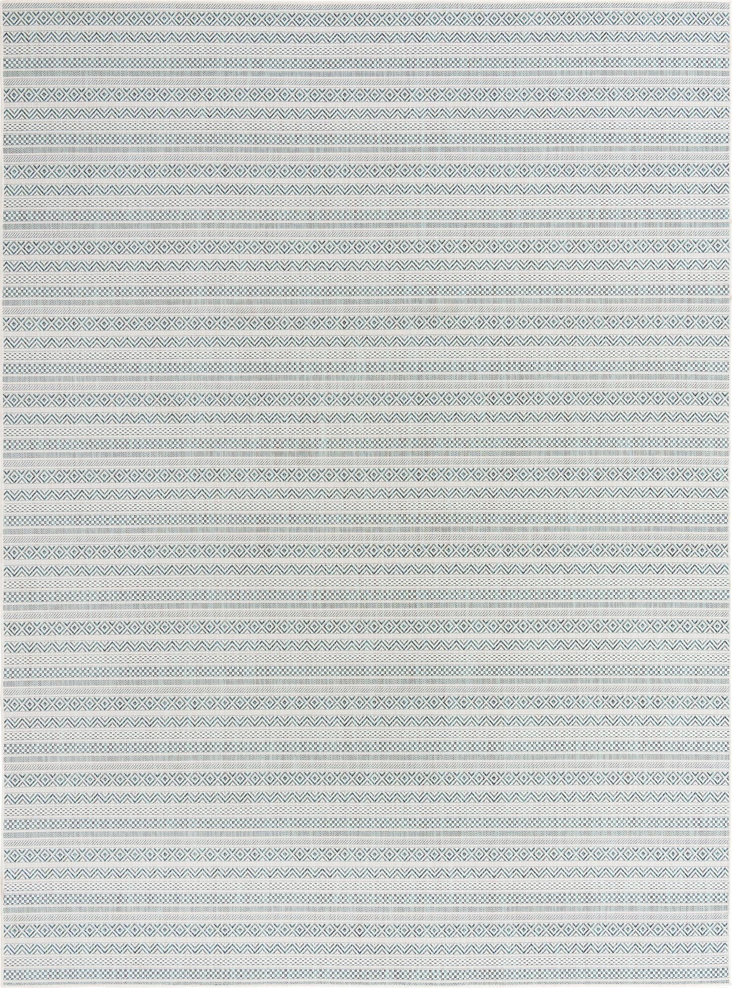 9' x 12' Washable Ribbon Indoor / Outdoor Rug