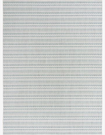 Teal Easy-Clean Ribbon Indoor / Outdoor Rug