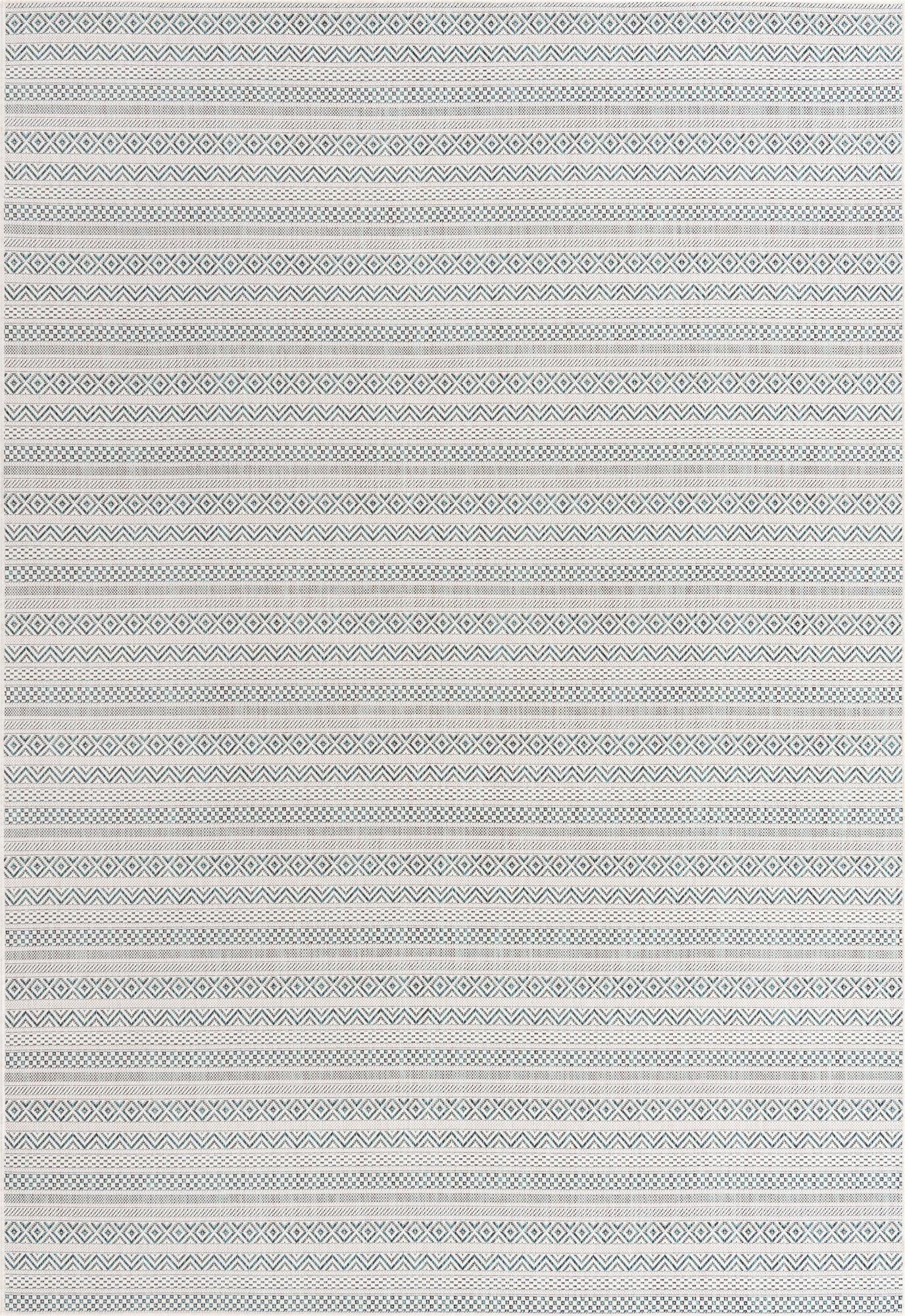 7' x 10' Washable Ribbon Indoor / Outdoor Rug