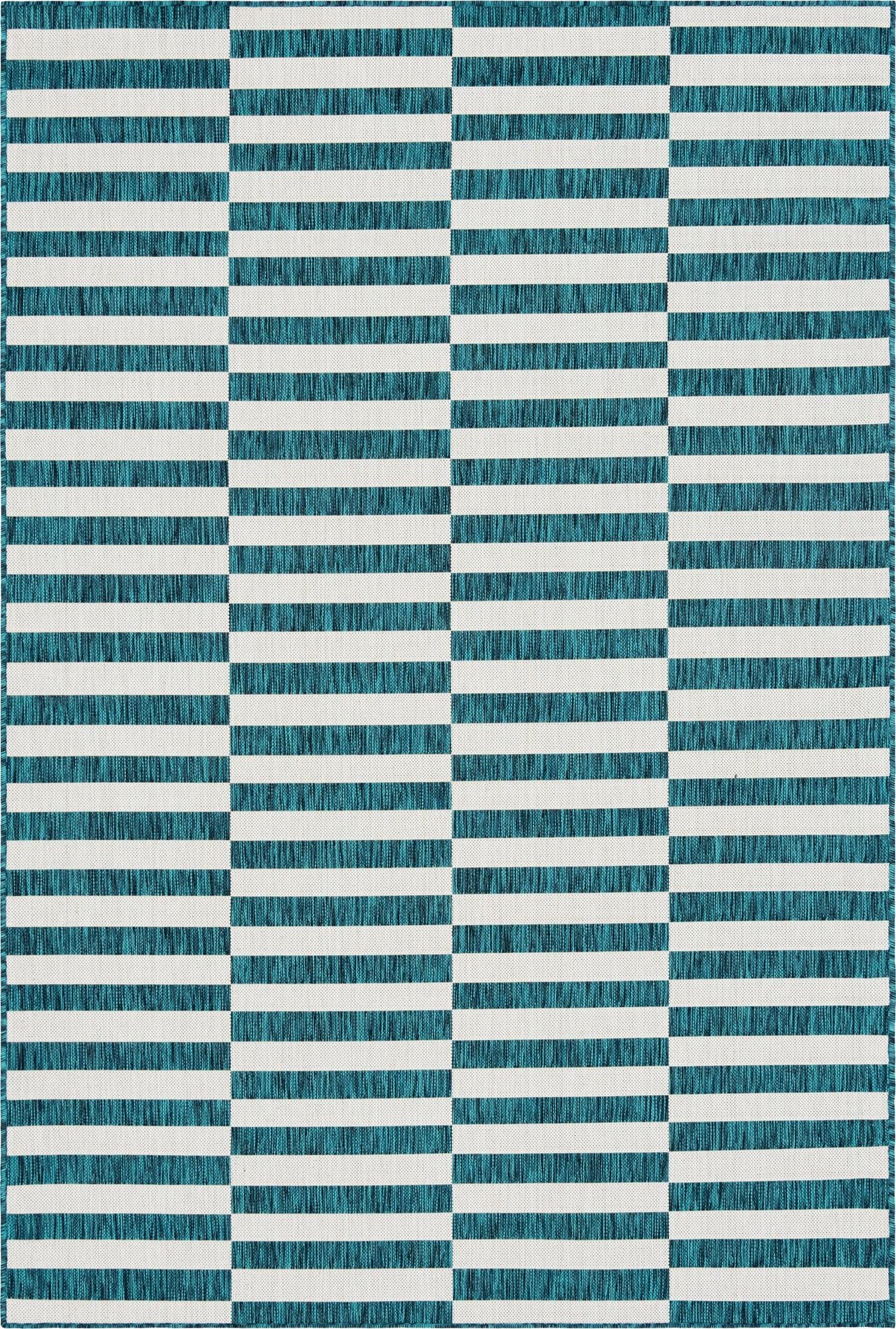  6' x 9'  Washable Ribbon Indoor / Outdoor Rug