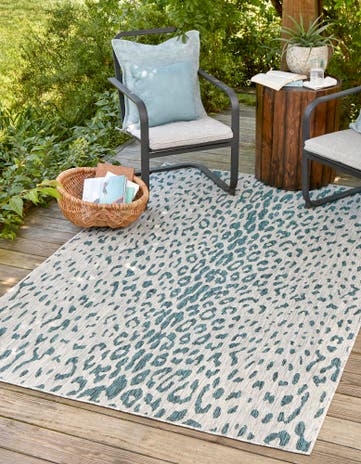 10' x 14' Easy-Clean Safari Indoor / Outdoor Rug